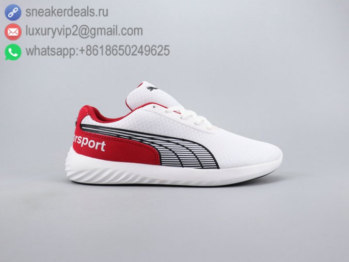 Puma BMW MMS Speed Cat Evo Synth Men Running Shoes White Red Size 40-44